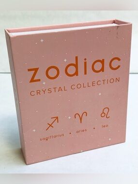 Zodiac crystal collection for fire signs Sagittarius Aries Leo